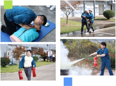 赏金船长医药新昌基地组织11.9消防技能竞赛活动